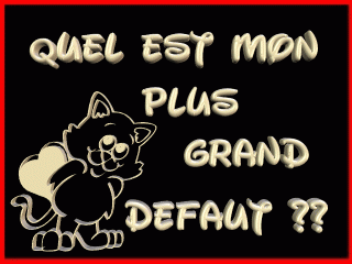 mon plus grd defo???